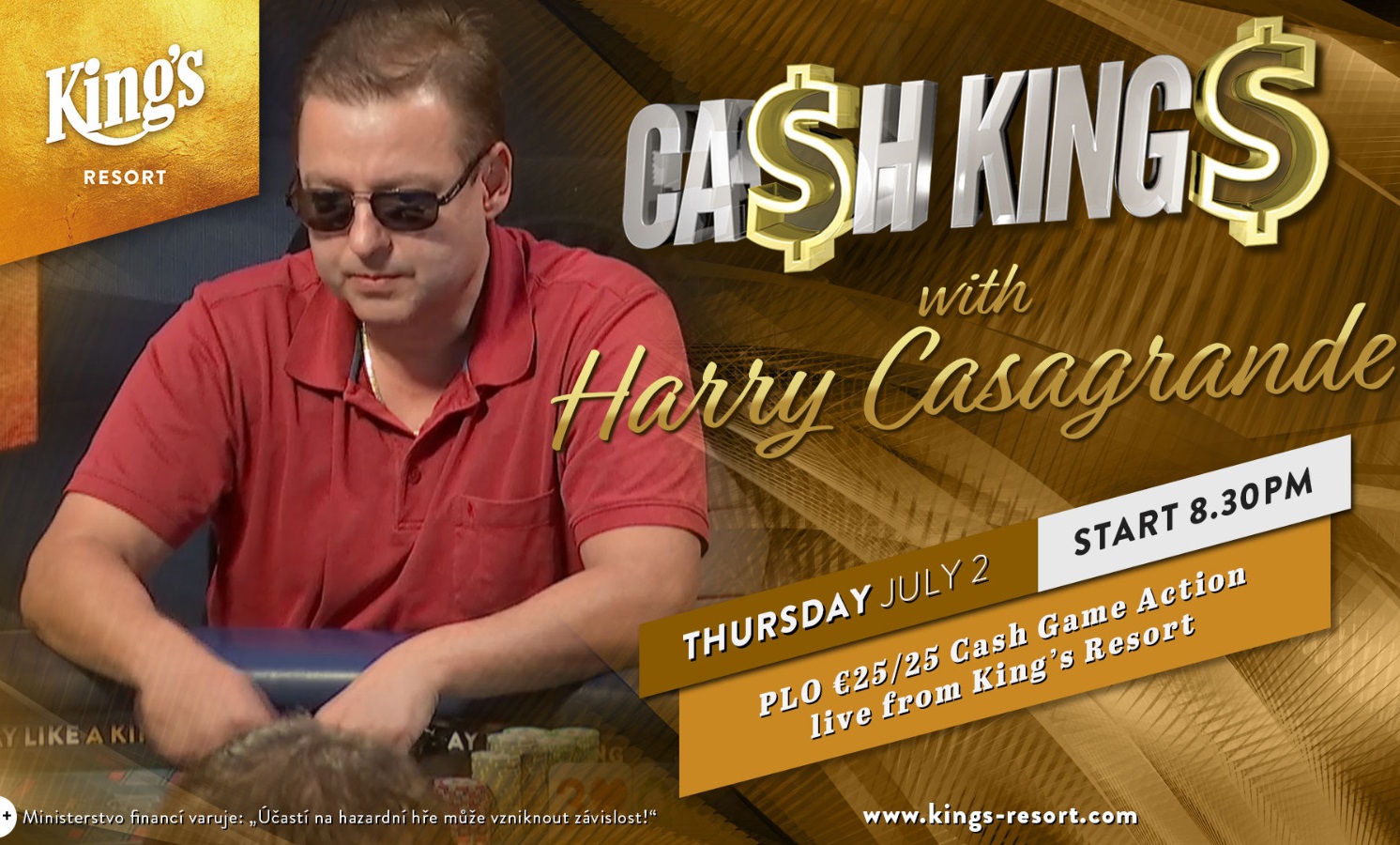 Záznam €25/€25 Pot-Limit Omaha Cash Kings